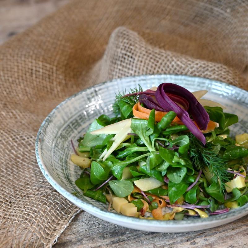 Birnen-Vogerlsalat mit Käse | Rezept Biohof Achleitner