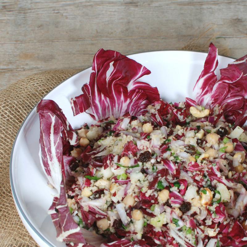 Türkischer Bulgursalat mit Radicchio &amp; Birne | Rezept Biohof Achleitner