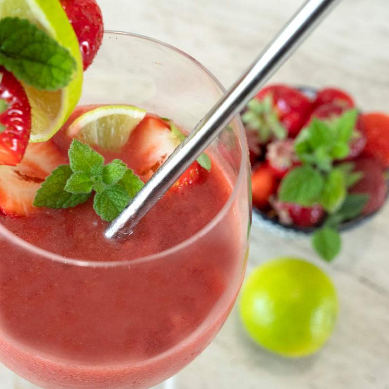 Frozen-Erdbeer-Cocktail