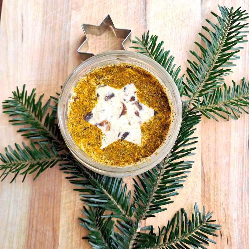 Weihnachtlicher Dattelaufstrich