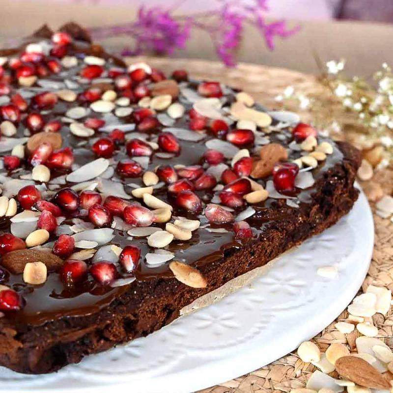 Saftiger Bohnenbrownie