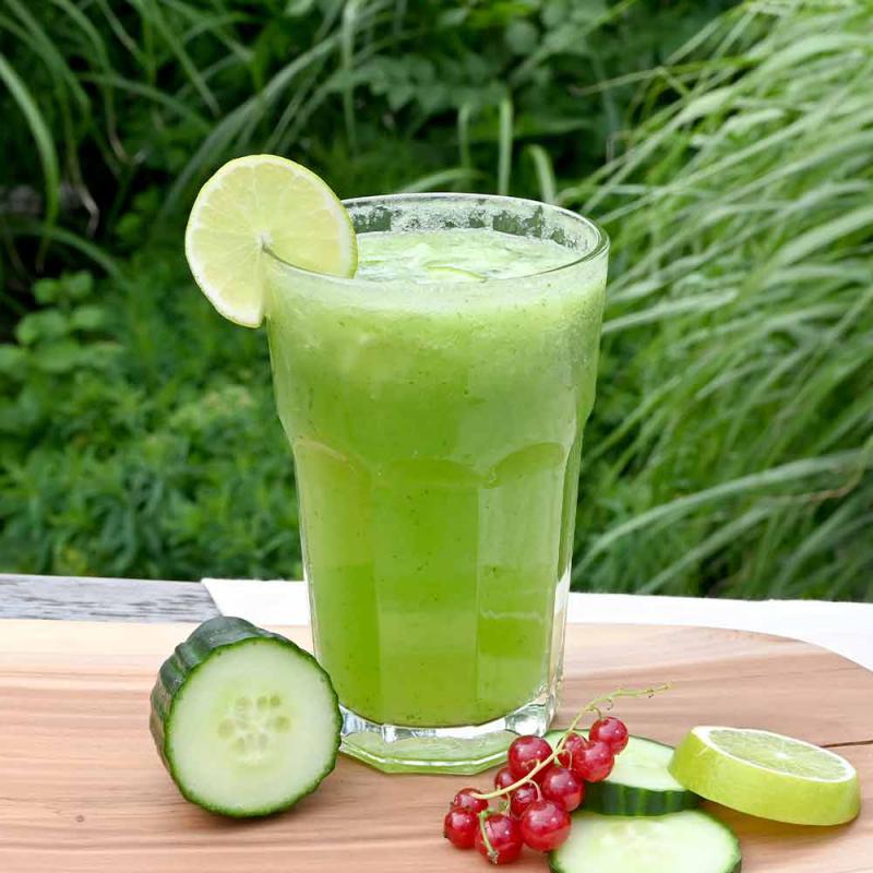 Gurken-Limetten-Mocktail