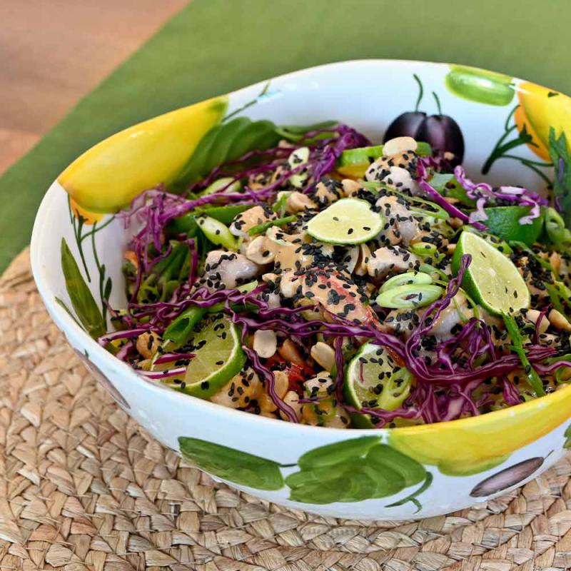Thailändischer Linsennudelsalat
