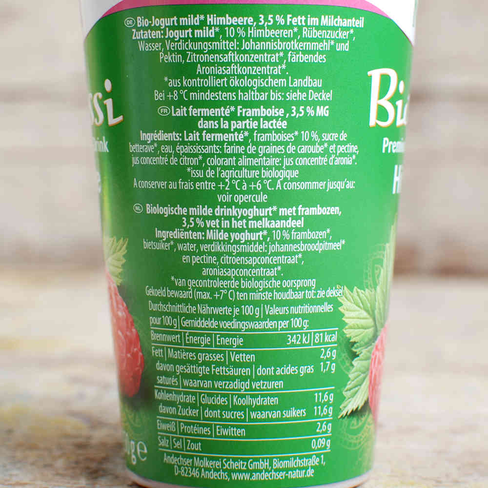 Lassi-Himbeer-Joghurt-Drink 250g | Biohof Achleitner