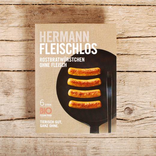 Shop vom Tier Feinkost Alle anzeigen Biohof Achleitner Neuburger Hermann Rostbratwurst ohne Fleisch 160 G