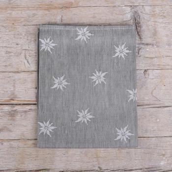 Gläsertuch "Edelweiß" mocca