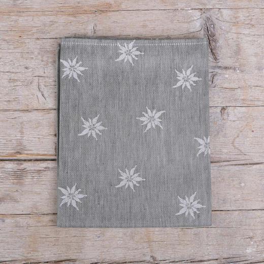 Gläsertuch "Edelweiß" mocca