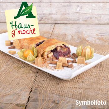 Hausg'mocht Winterlicher Birnen Zwetschkenstrudel m. Marzipan 400g