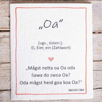 Owoschfetzn Mundart "Oa" rot 
