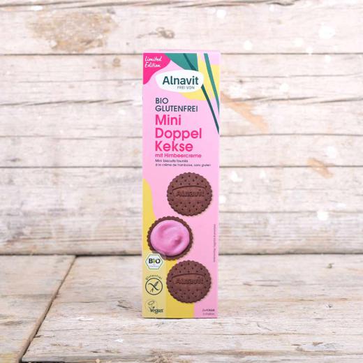 Mini Doppelkekse mit Himbeer 125g