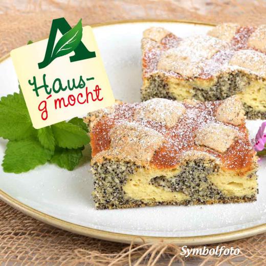Hausg'mocht Mohn-Topfen-Schnitte 2 Stk.