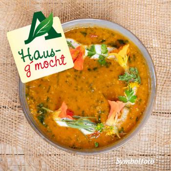 Hausg&rsquo;mocht Indische Spinat Linsensuppe