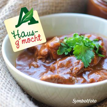 Hausg'mocht Rindsgulasch