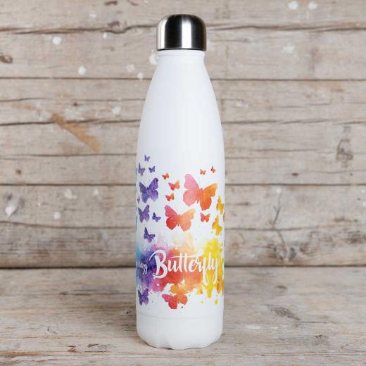 Thermosflasche Edelstahl Schmetterling 500ml